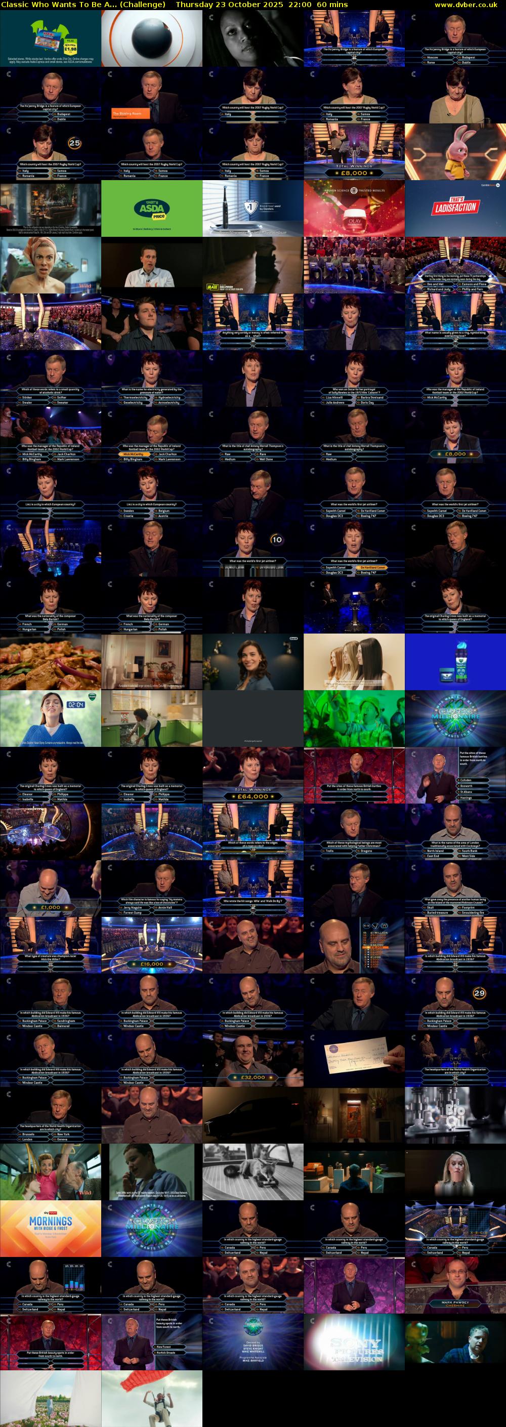 Classic Who Wants To Be A... (Challenge) Thursday 23 October 2025 22:00 - 23:00