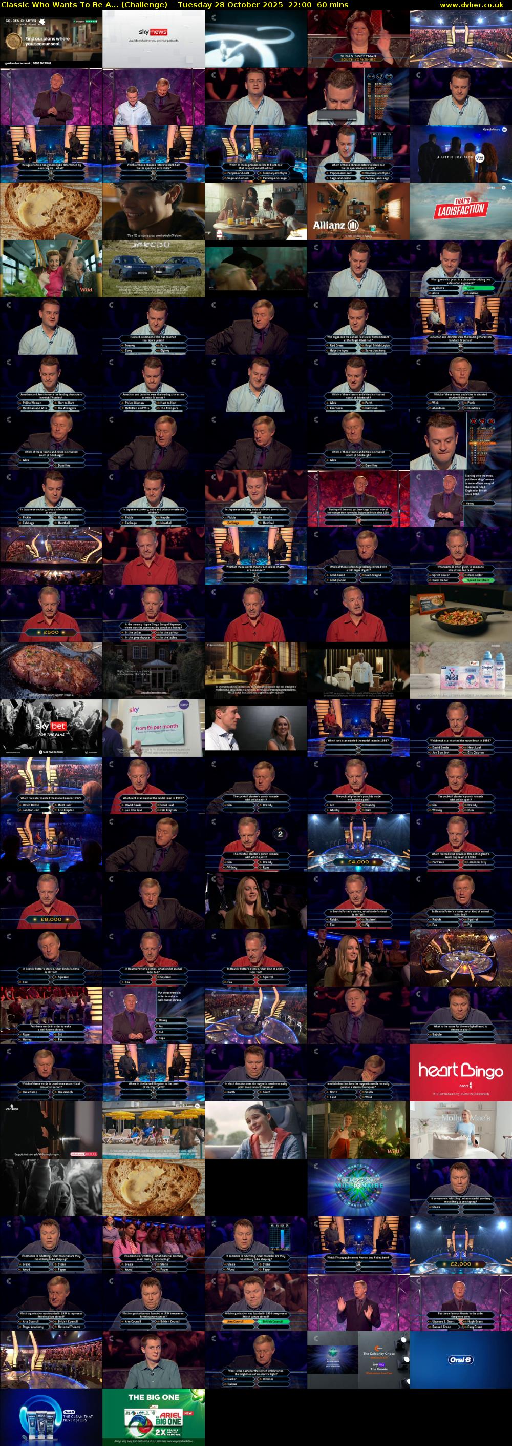 Classic Who Wants To Be A... (Challenge) Tuesday 28 October 2025 22:00 - 23:00