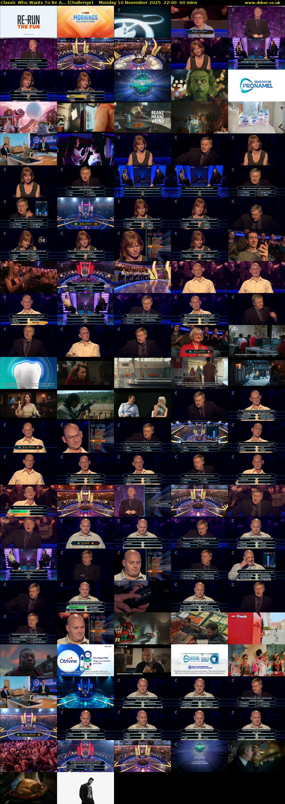 Classic Who Wants To Be A... (Challenge) Monday 10 November 2025 22:00 - 23:00