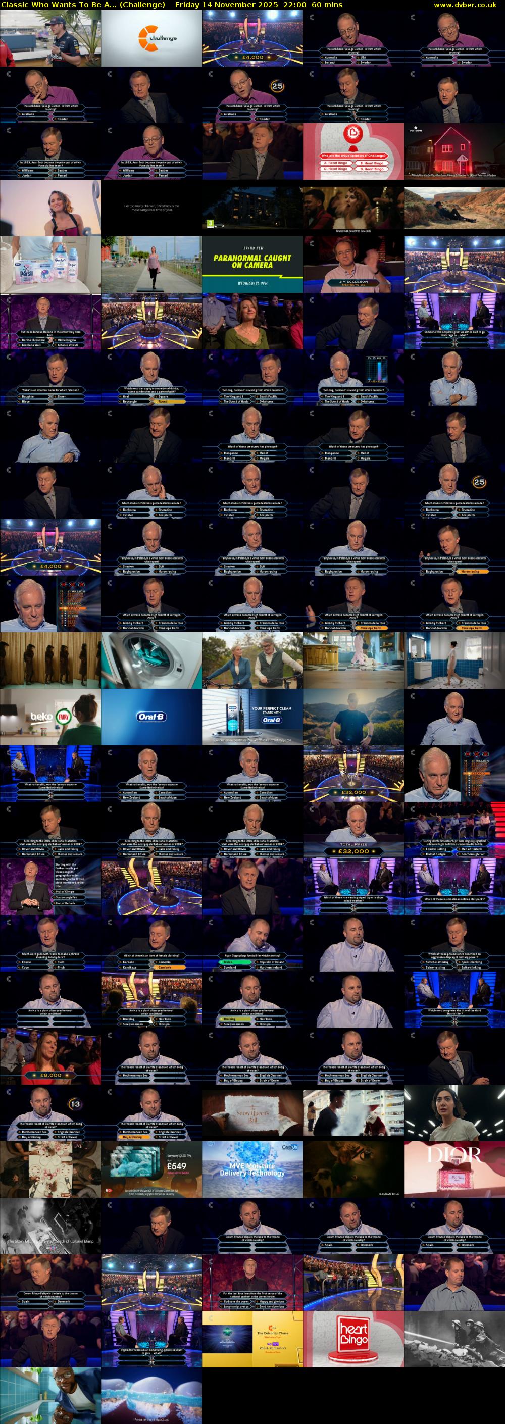 Classic Who Wants To Be A... (Challenge) Friday 14 November 2025 22:00 - 23:00