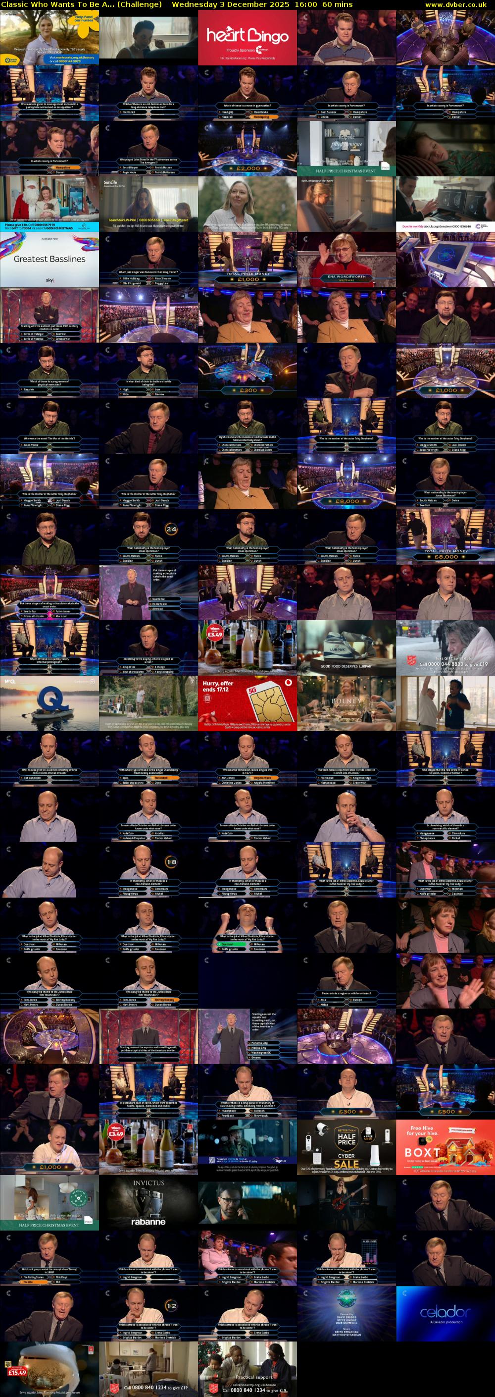 Classic Who Wants To Be A... (Challenge) Wednesday 3 December 2025 16:00 - 17:00