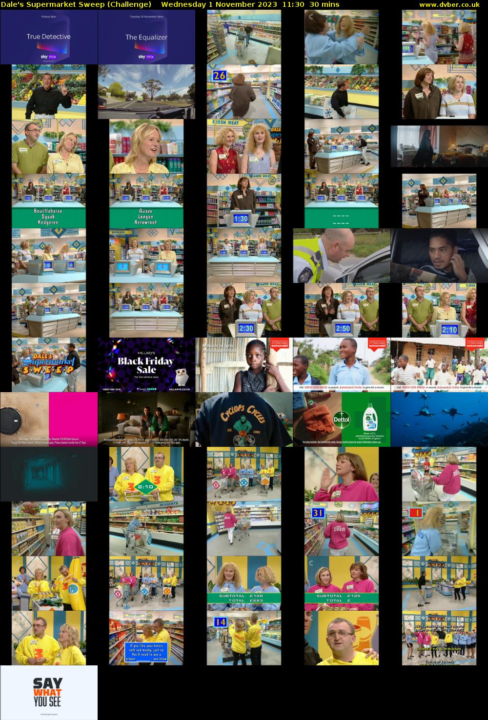 Dale's Supermarket Sweep (Challenge) Wednesday 1 November 2023 11:30 - 12:00