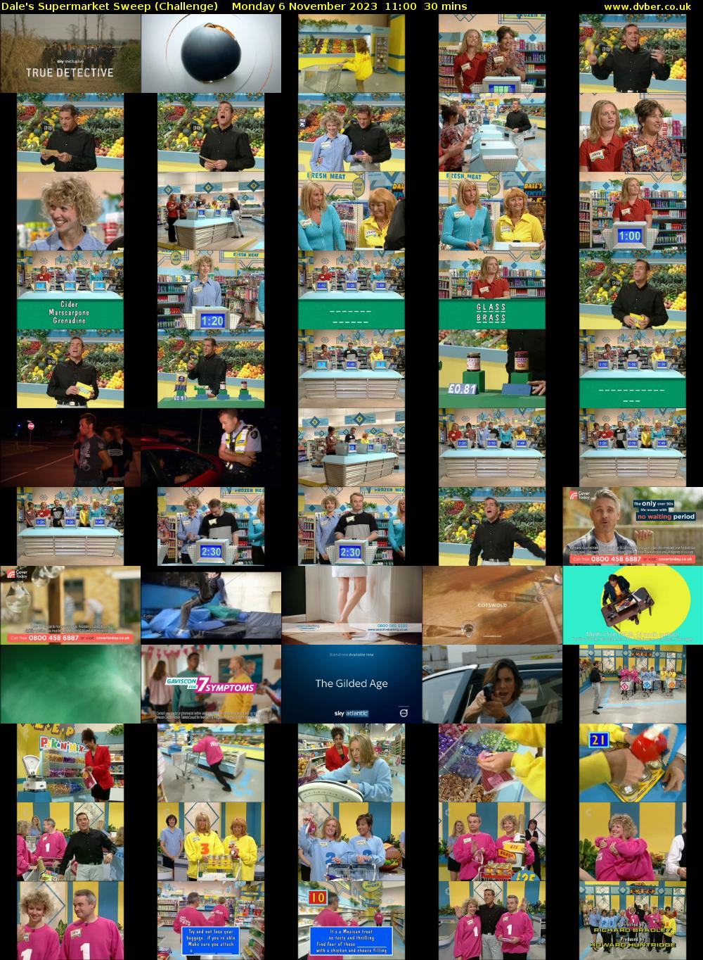 Dale's Supermarket Sweep (Challenge) Monday 6 November 2023 11:00 - 11:30
