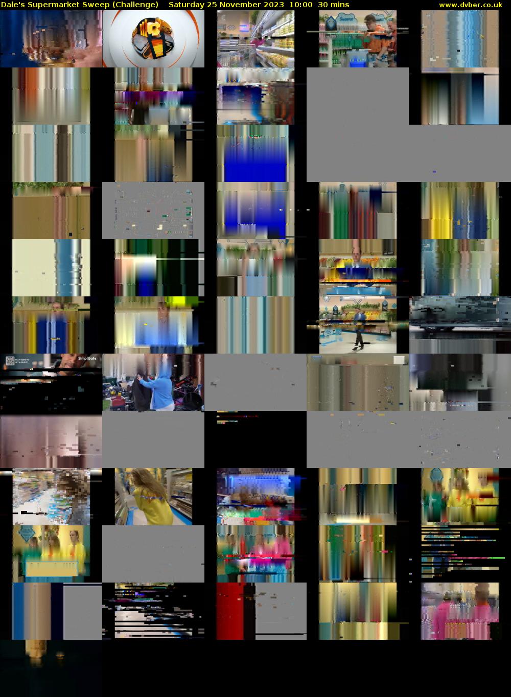Dale's Supermarket Sweep (Challenge) Saturday 25 November 2023 10:00 - 10:30
