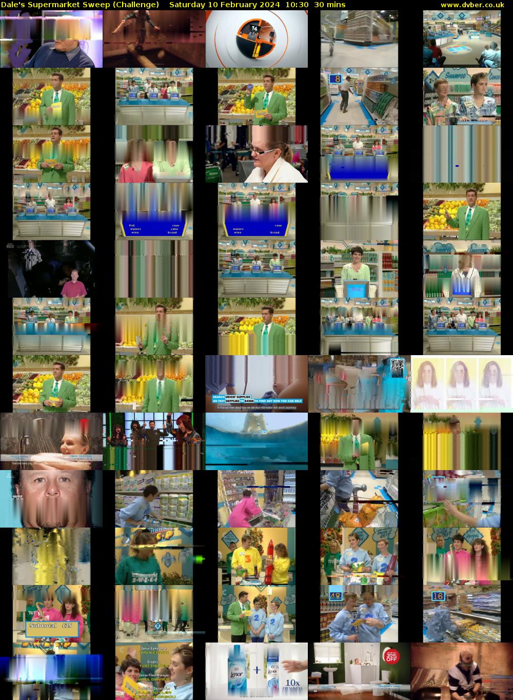 Dale's Supermarket Sweep (Challenge) Saturday 10 February 2024 10:30 - 11:00