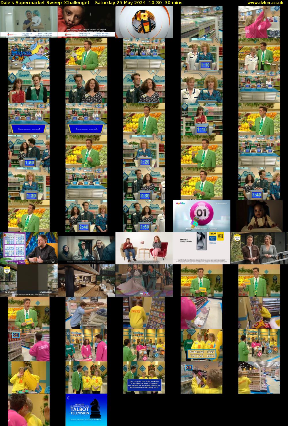 Dale's Supermarket Sweep (Challenge) Saturday 25 May 2024 10:30 - 11:00
