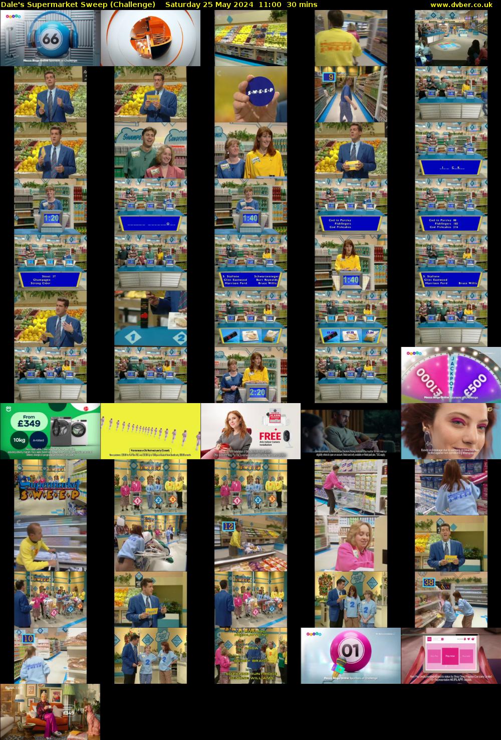 Dale's Supermarket Sweep (Challenge) Saturday 25 May 2024 11:00 - 11:30