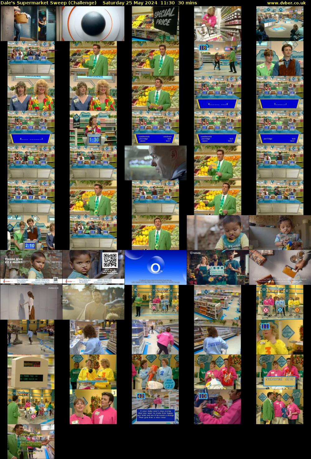 Dale's Supermarket Sweep (Challenge) Saturday 25 May 2024 11:30 - 12:00