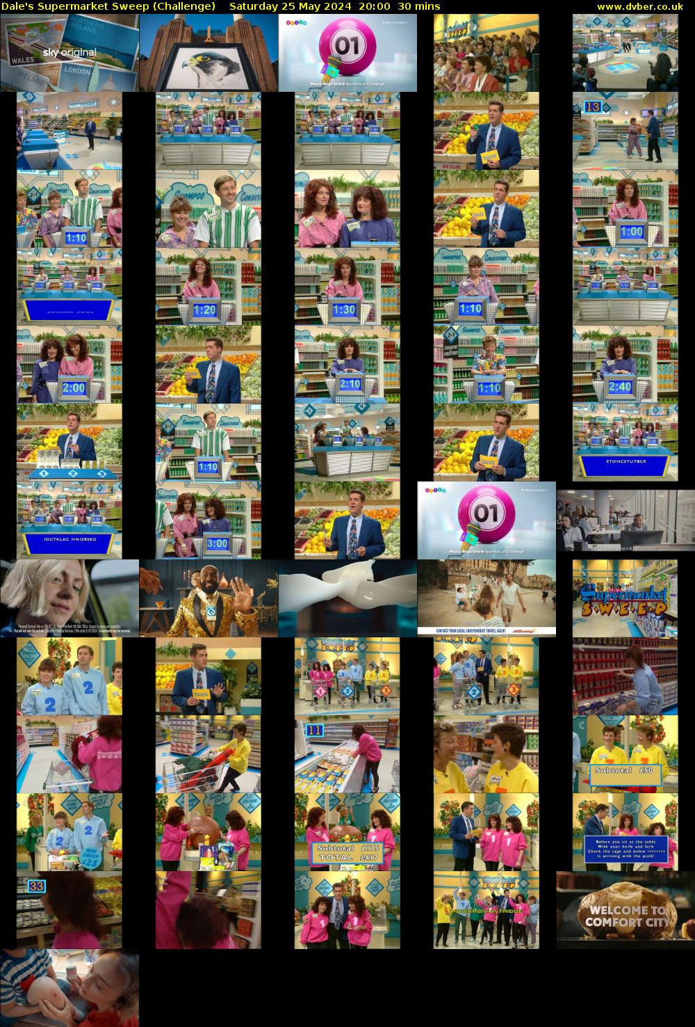 Dale's Supermarket Sweep (Challenge) Saturday 25 May 2024 20:00 - 20:30