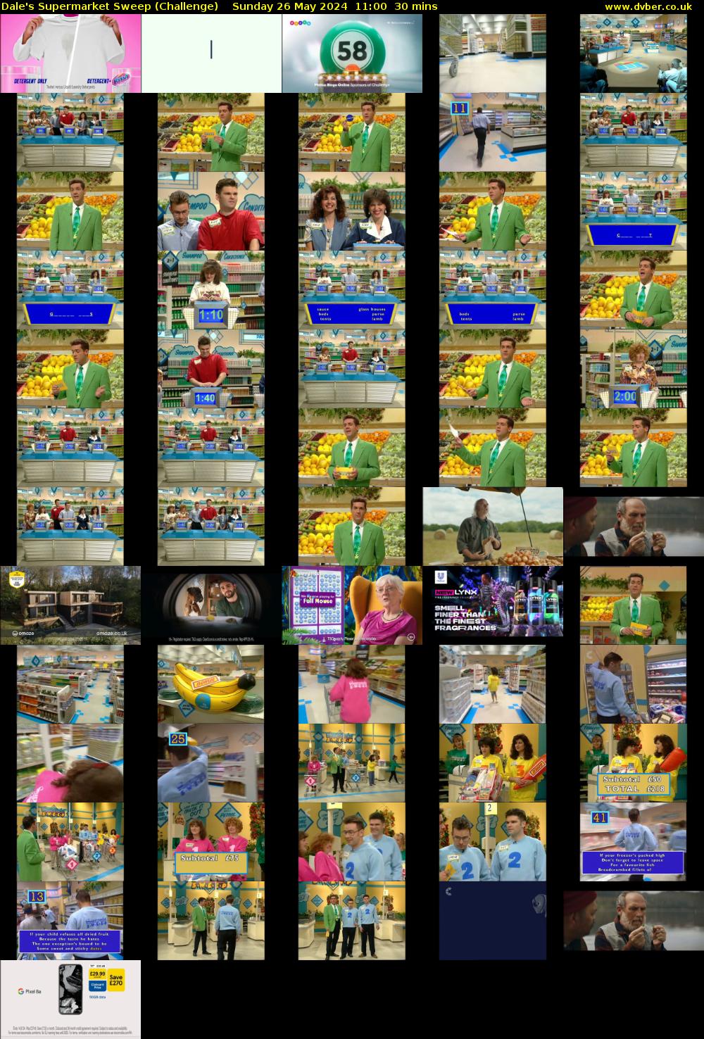 Dale's Supermarket Sweep (Challenge) Sunday 26 May 2024 11:00 - 11:30