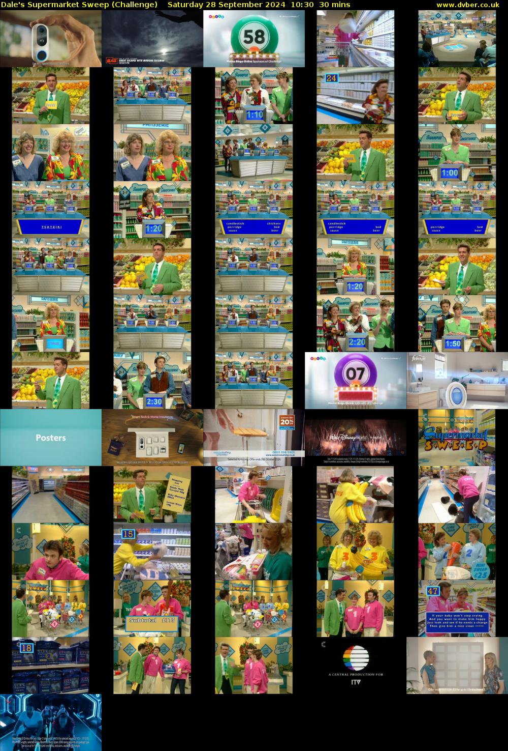 Dale's Supermarket Sweep (Challenge) Saturday 28 September 2024 10:30 - 11:00