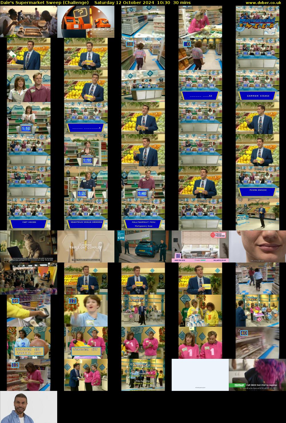 Dale's Supermarket Sweep (Challenge) Saturday 12 October 2024 10:30 - 11:00