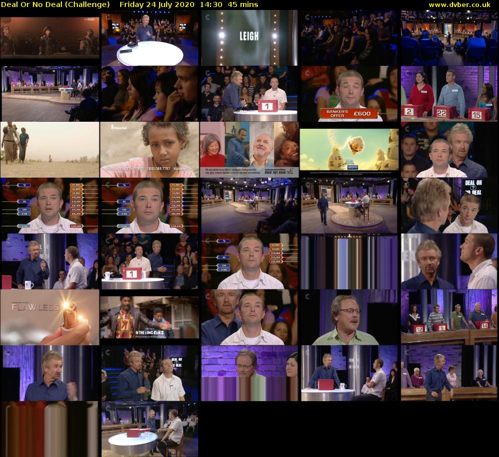 Deal Or No Deal (Challenge) Friday 24 July 2020 14:30 - 15:15