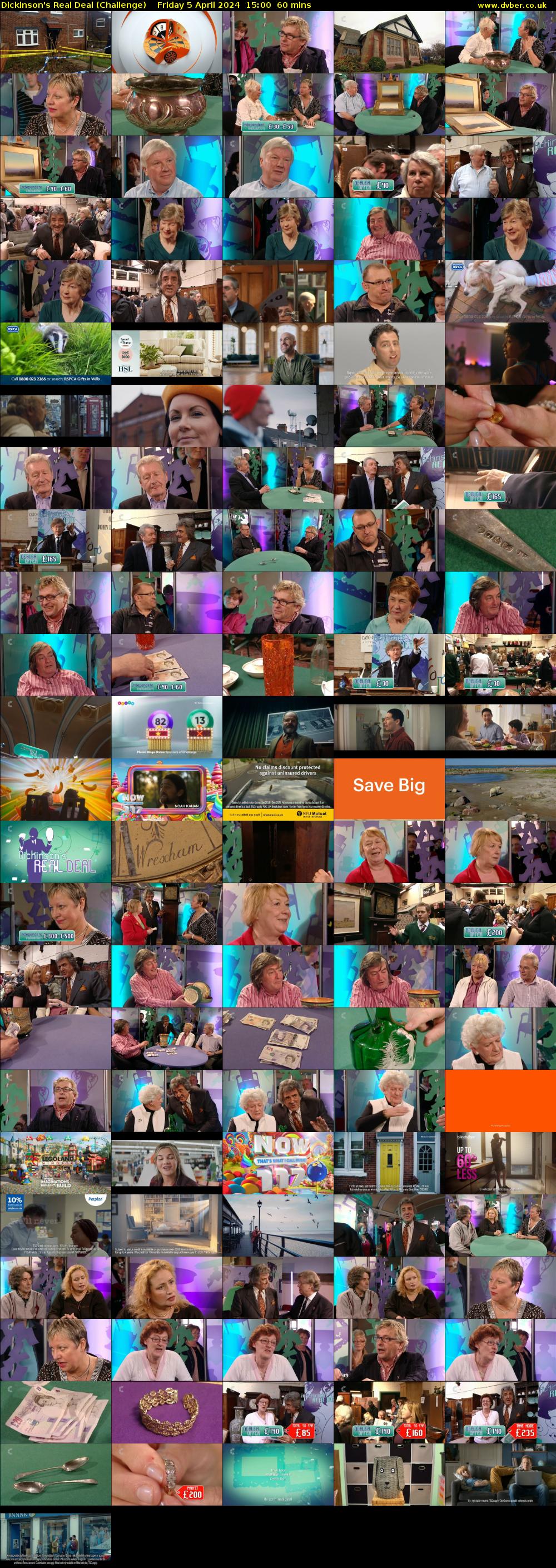 Dickinson's Real Deal (Challenge) Friday 5 April 2024 15:00 - 16:00