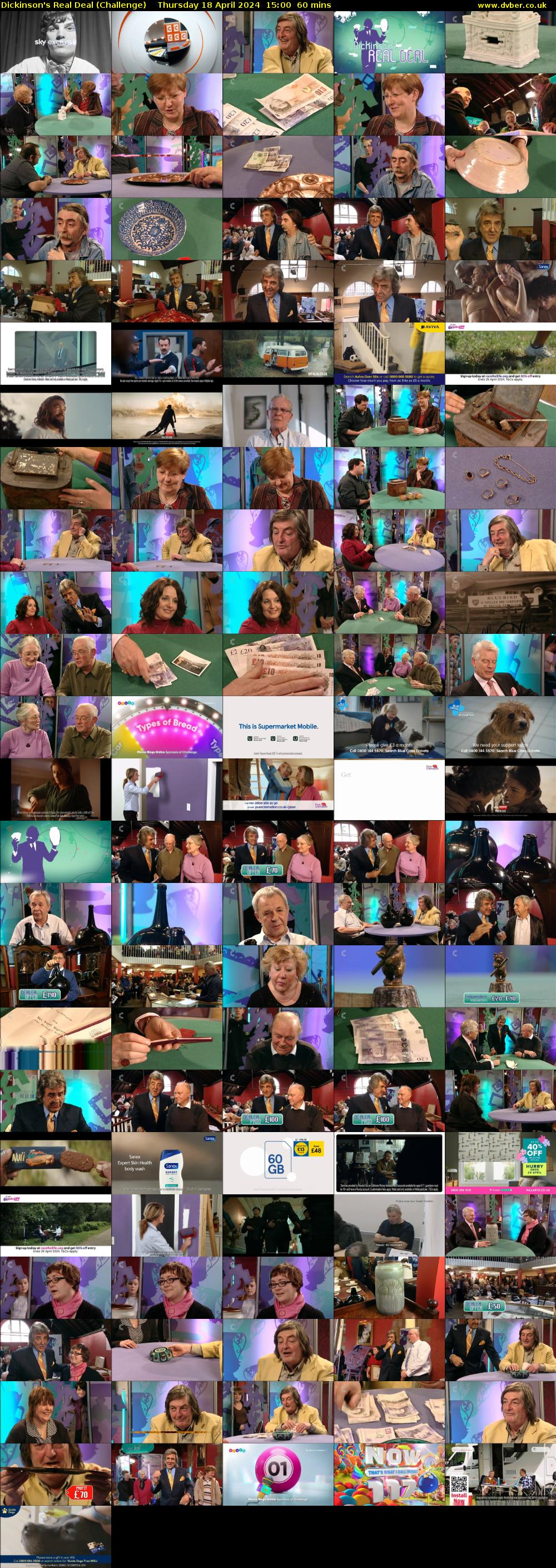 Dickinson's Real Deal (Challenge) Thursday 18 April 2024 15:00 - 16:00