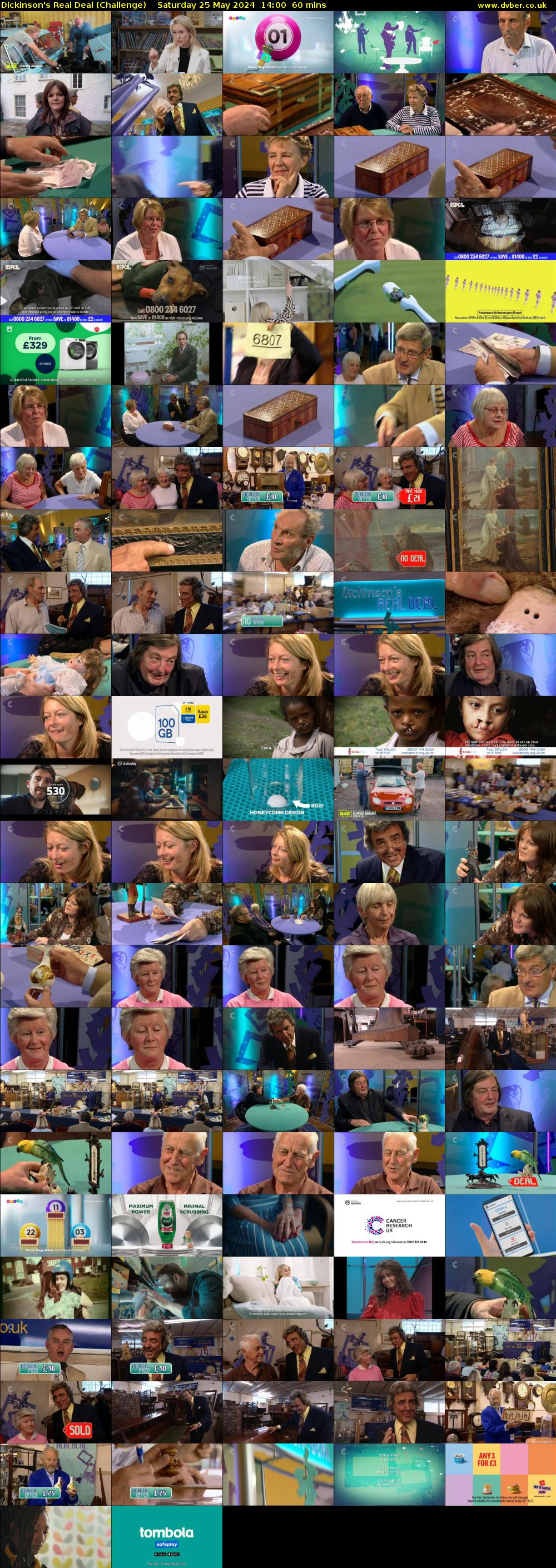 Dickinson's Real Deal (Challenge) Saturday 25 May 2024 14:00 - 15:00