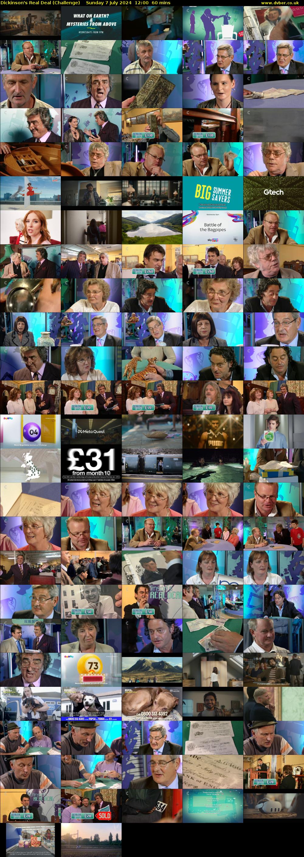 Dickinson's Real Deal (Challenge) Sunday 7 July 2024 12:00 - 13:00