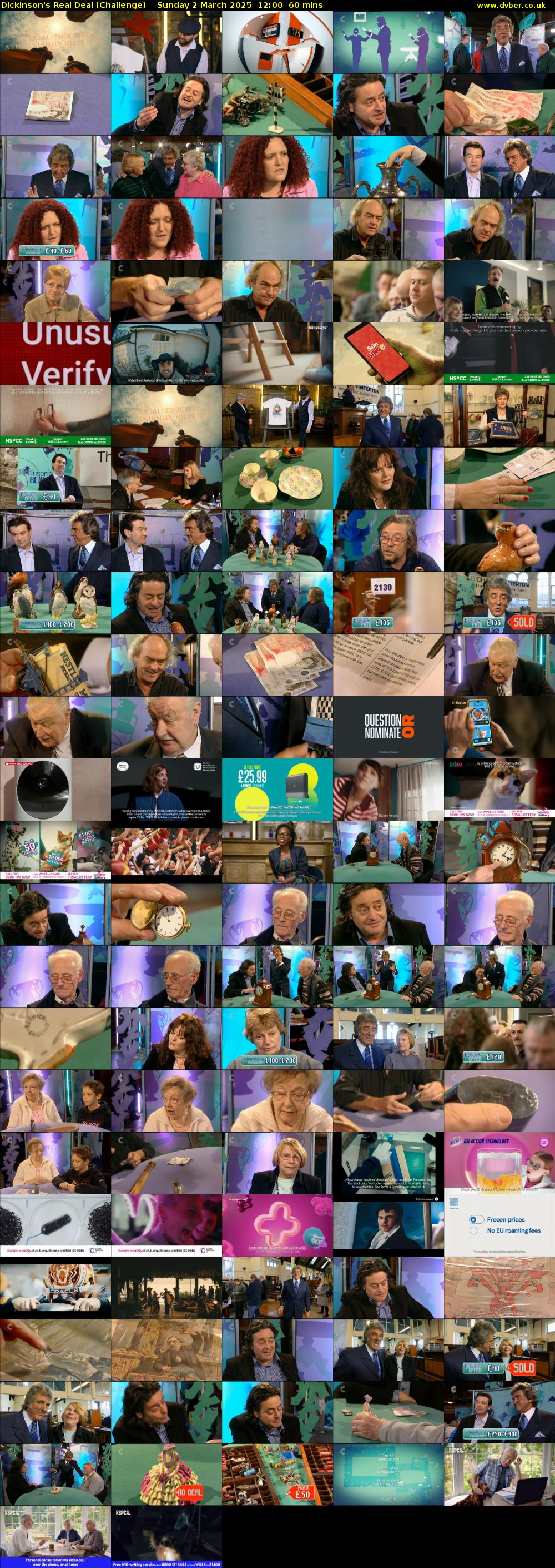 Dickinson's Real Deal (Challenge) Sunday 2 March 2025 12:00 - 13:00