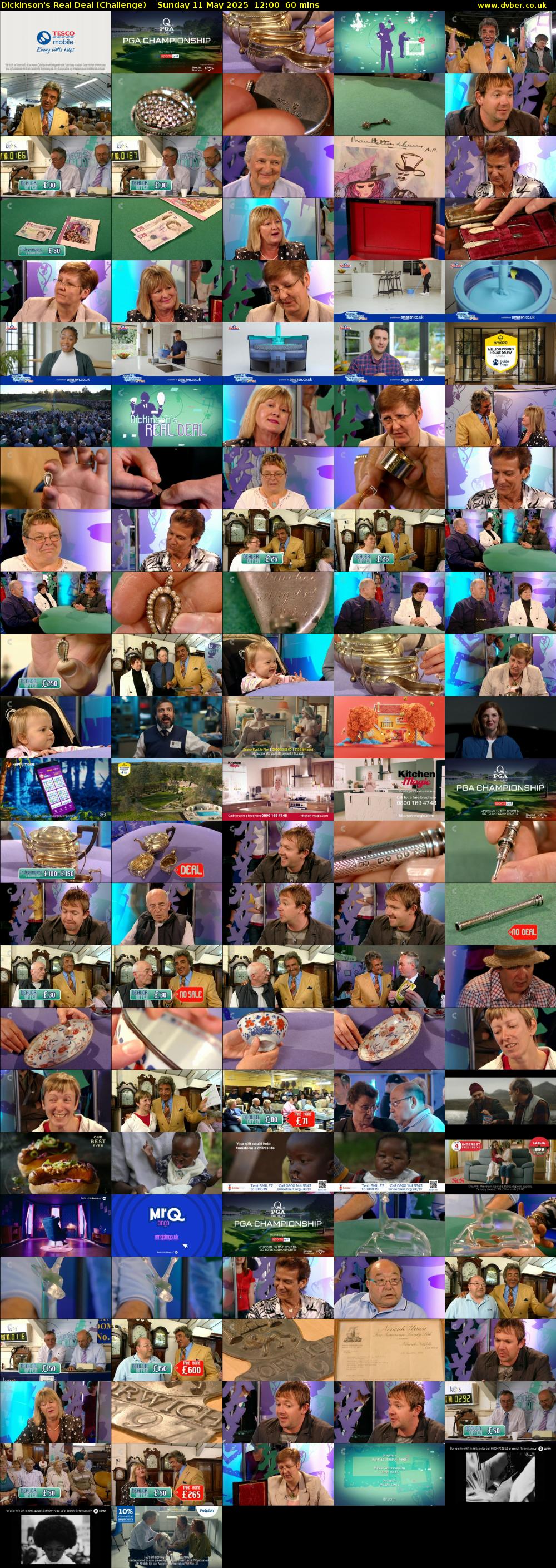 Dickinson's Real Deal (Challenge) Sunday 11 May 2025 12:00 - 13:00