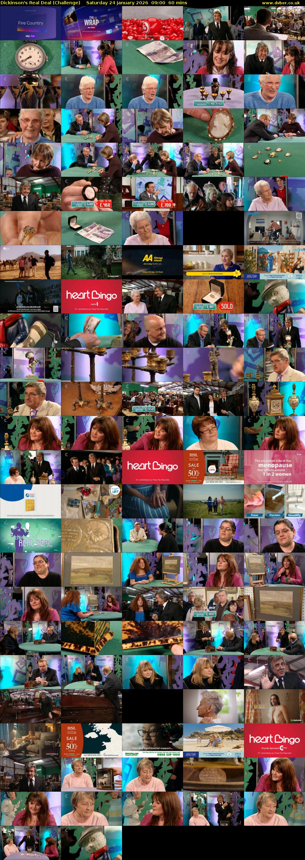 Dickinson's Real Deal (Challenge) Saturday 24 January 2026 09:00 - 10:00