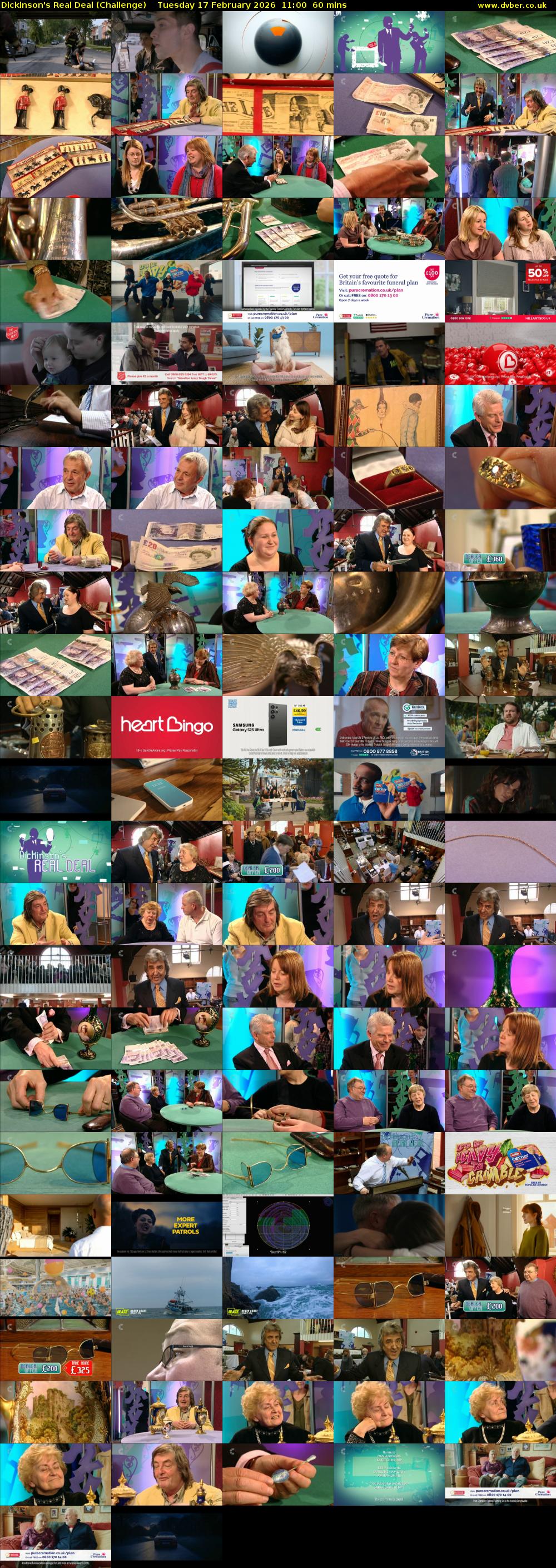 Dickinson's Real Deal (Challenge) Tuesday 17 February 2026 11:00 - 12:00