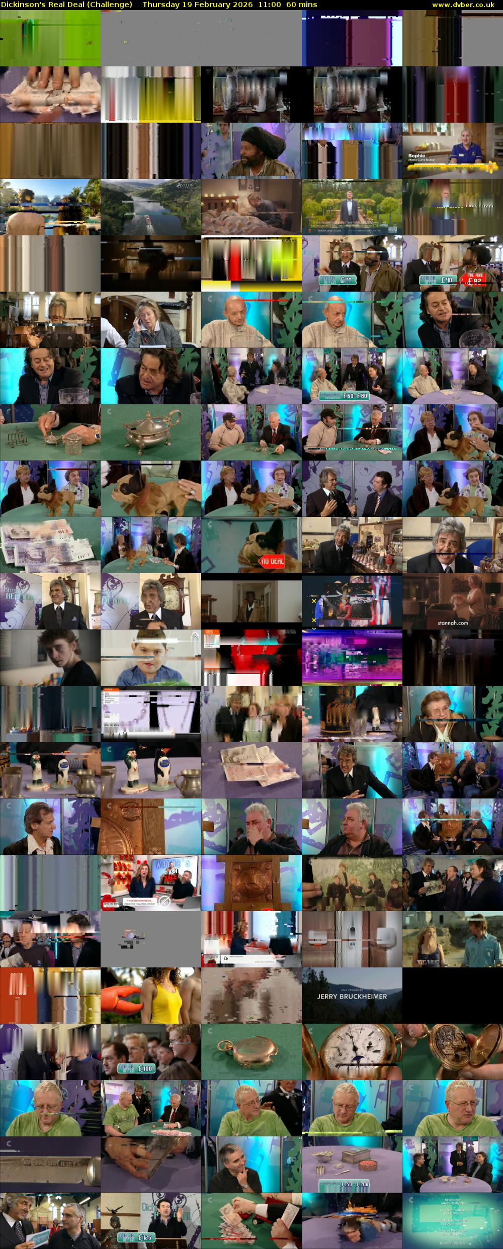 Dickinson's Real Deal (Challenge) Thursday 19 February 2026 11:00 - 12:00