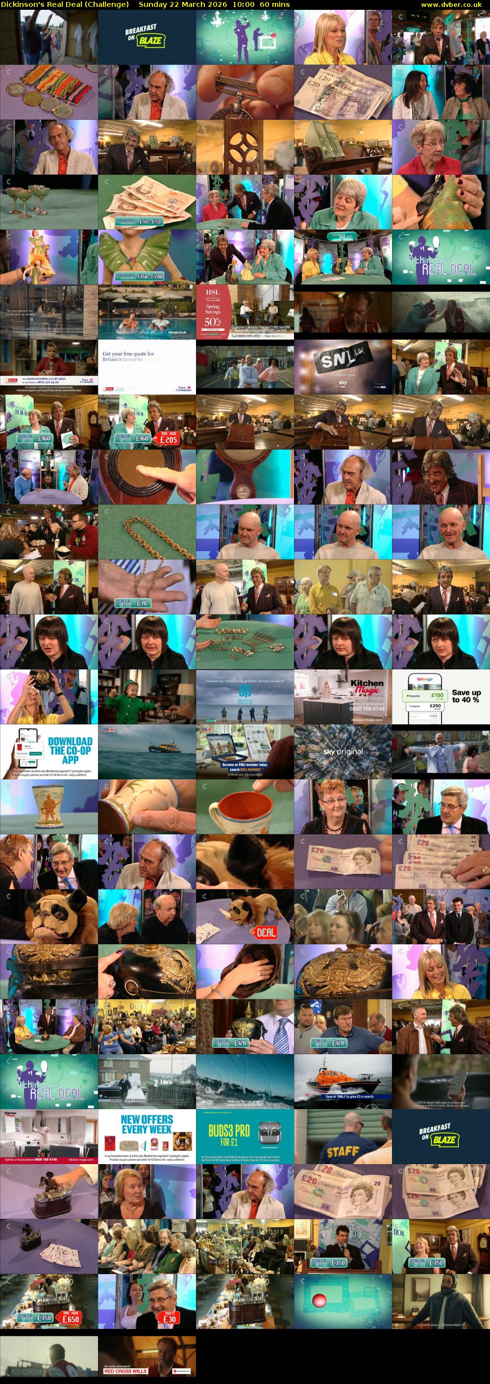 Dickinson's Real Deal (Challenge) Sunday 22 March 2026 10:00 - 11:00