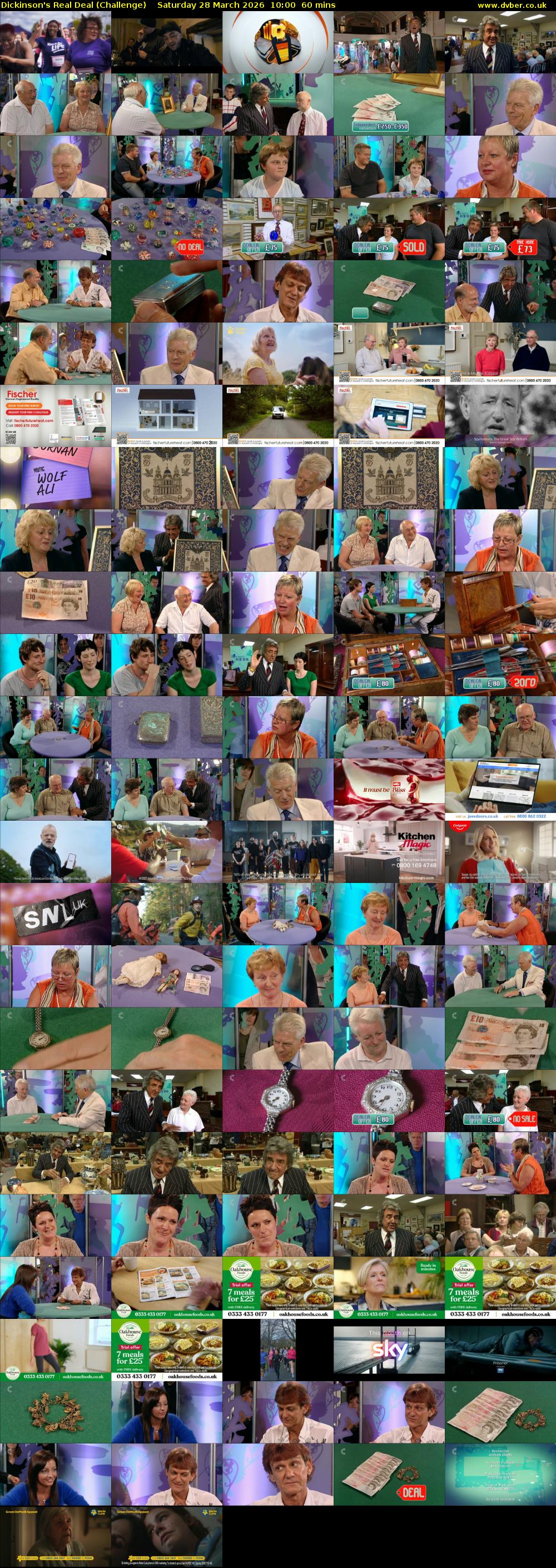 Dickinson's Real Deal (Challenge) Saturday 28 March 2026 10:00 - 11:00