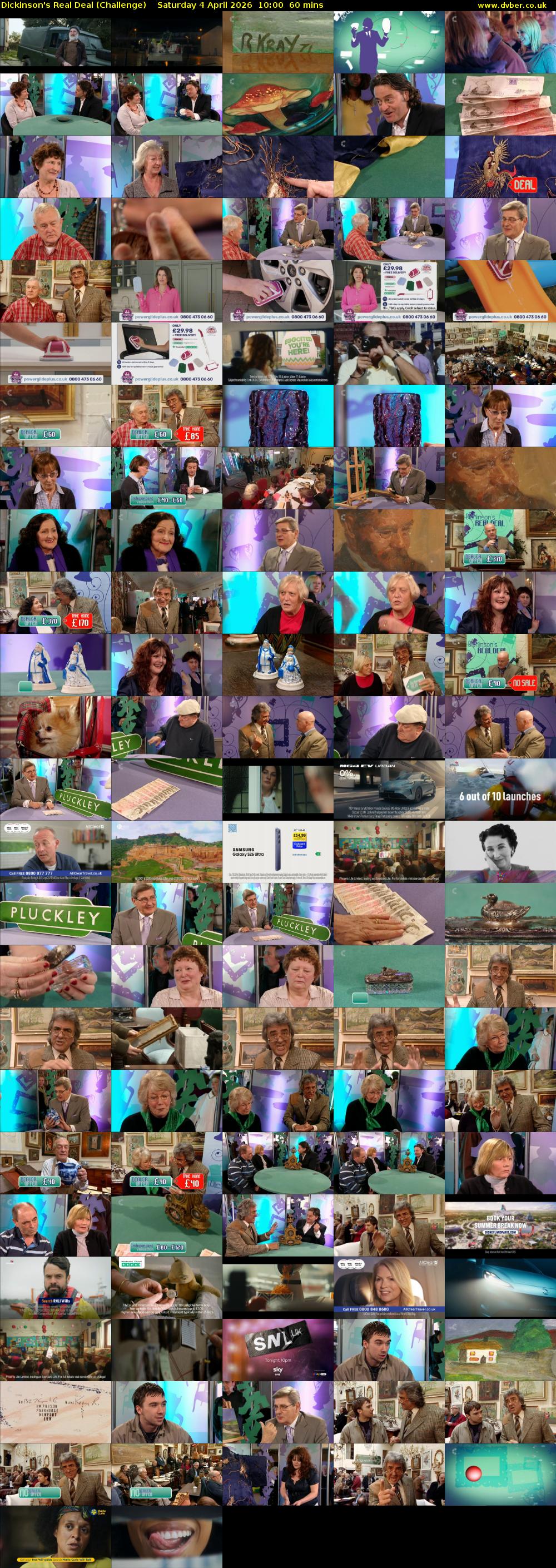 Dickinson's Real Deal (Challenge) Saturday 4 April 2026 10:00 - 11:00