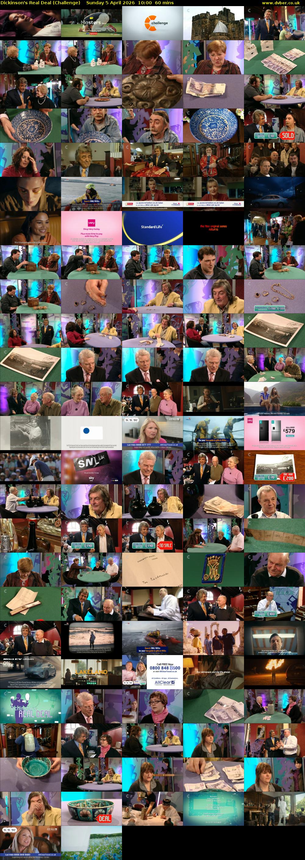 Dickinson's Real Deal (Challenge) Sunday 5 April 2026 10:00 - 11:00