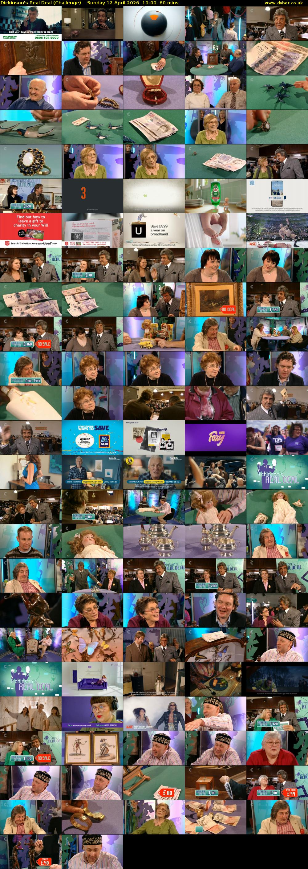 Dickinson's Real Deal (Challenge) Sunday 12 April 2026 10:00 - 11:00