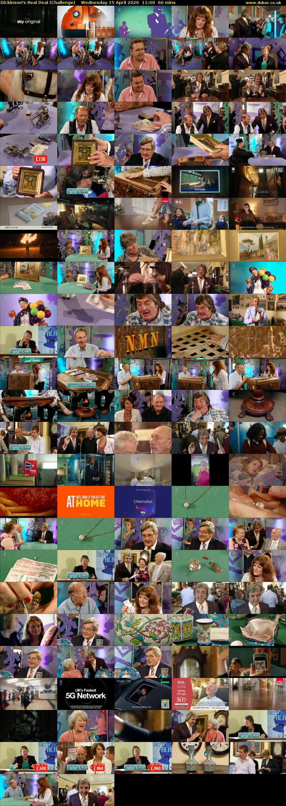 Dickinson's Real Deal (Challenge) Wednesday 15 April 2026 11:00 - 12:00