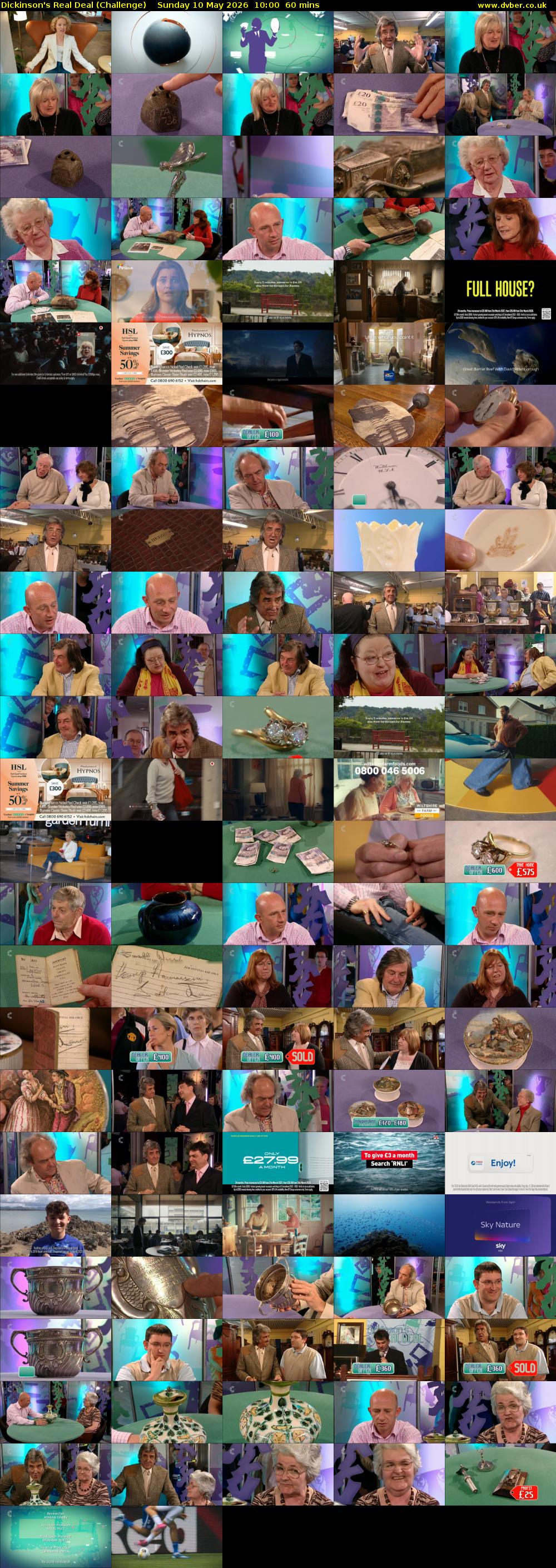 Dickinson's Real Deal (Challenge) Sunday 10 May 2026 10:00 - 11:00
