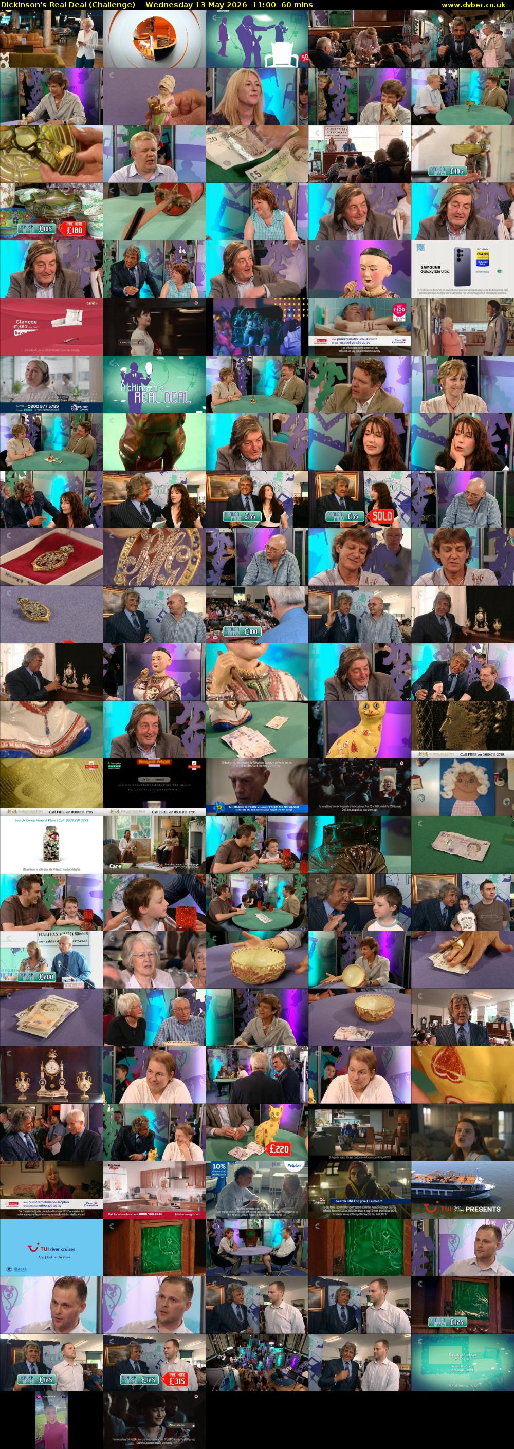 Dickinson's Real Deal (Challenge) Wednesday 13 May 2026 11:00 - 12:00