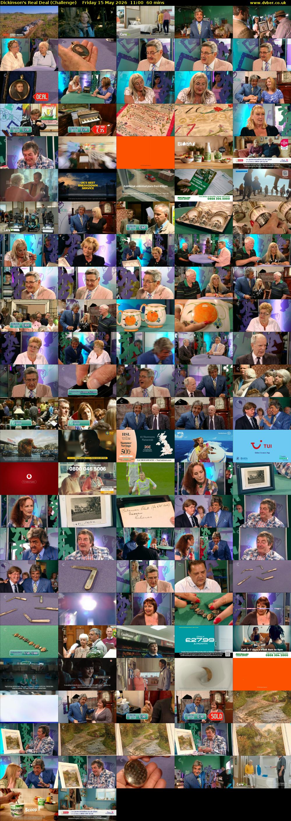 Dickinson's Real Deal (Challenge) Friday 15 May 2026 11:00 - 12:00