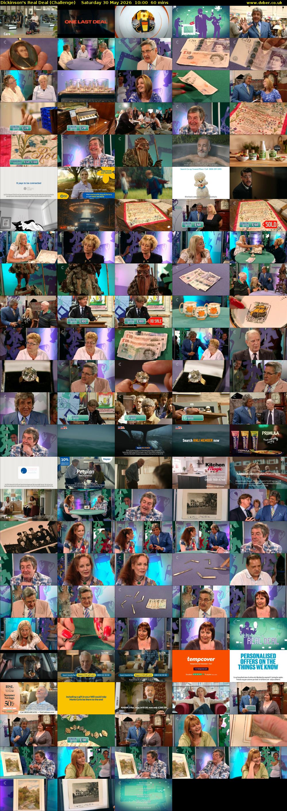 Dickinson's Real Deal (Challenge) Saturday 30 May 2026 10:00 - 11:00
