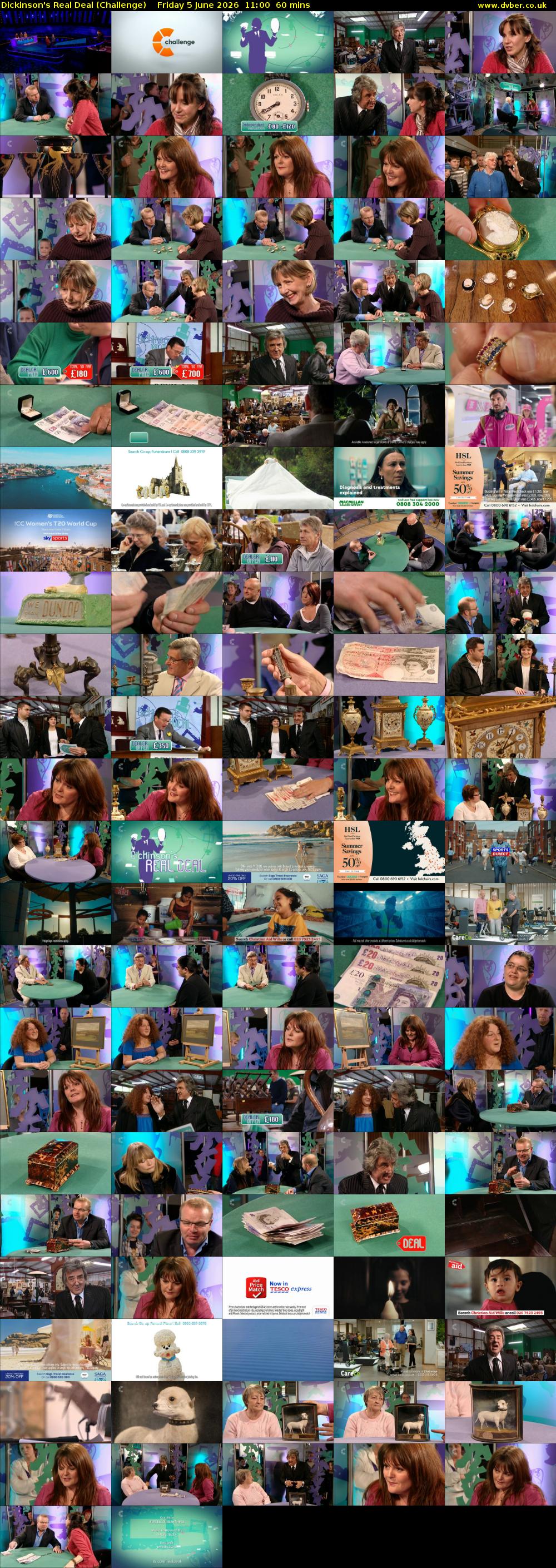 Dickinson's Real Deal (Challenge) Friday 5 June 2026 11:00 - 12:00
