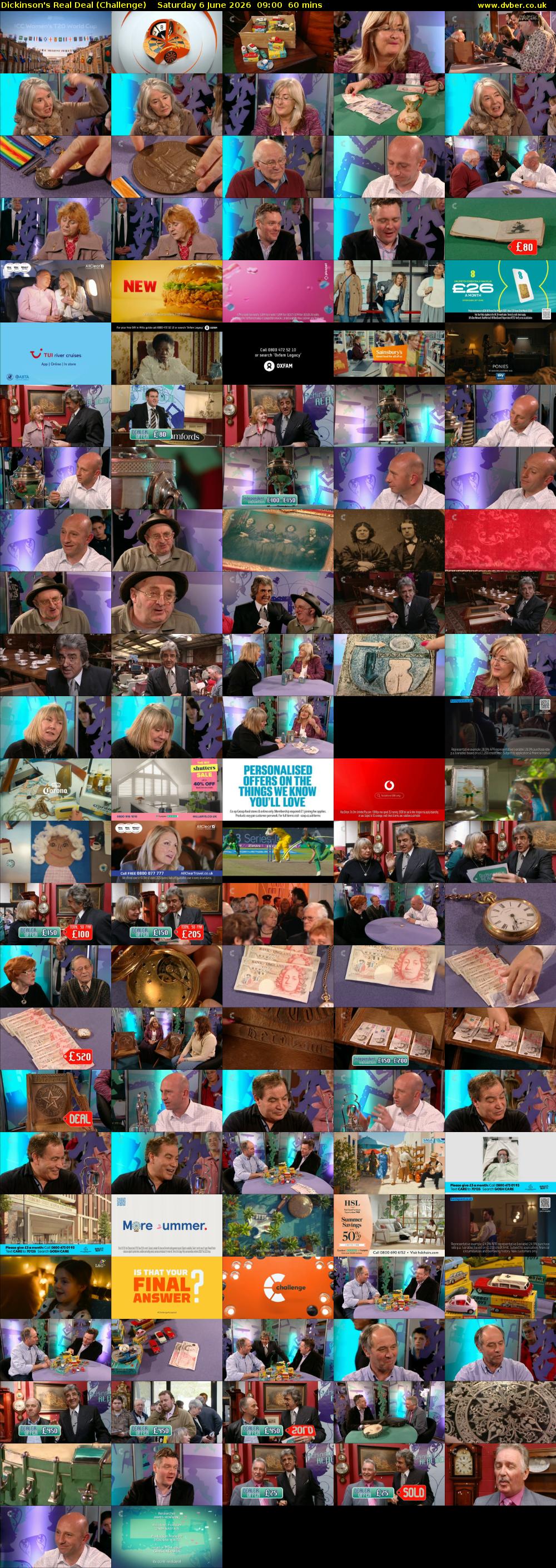 Dickinson's Real Deal (Challenge) Saturday 6 June 2026 09:00 - 10:00