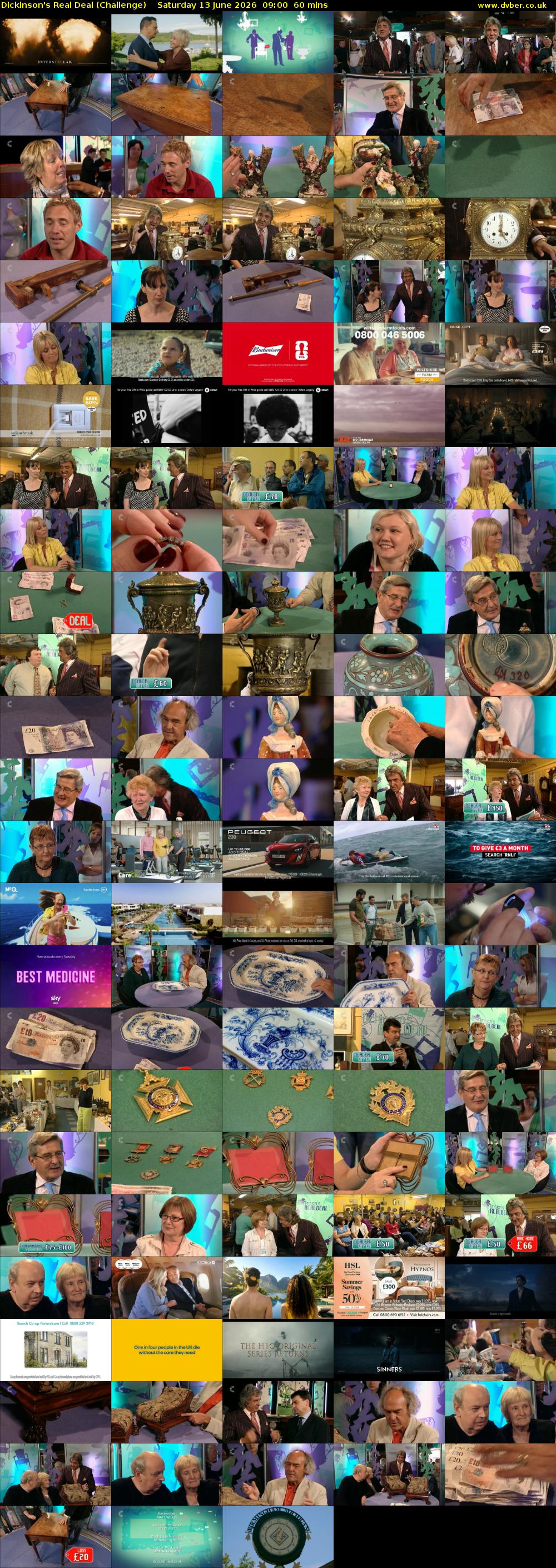 Dickinson's Real Deal (Challenge) Saturday 13 June 2026 09:00 - 10:00