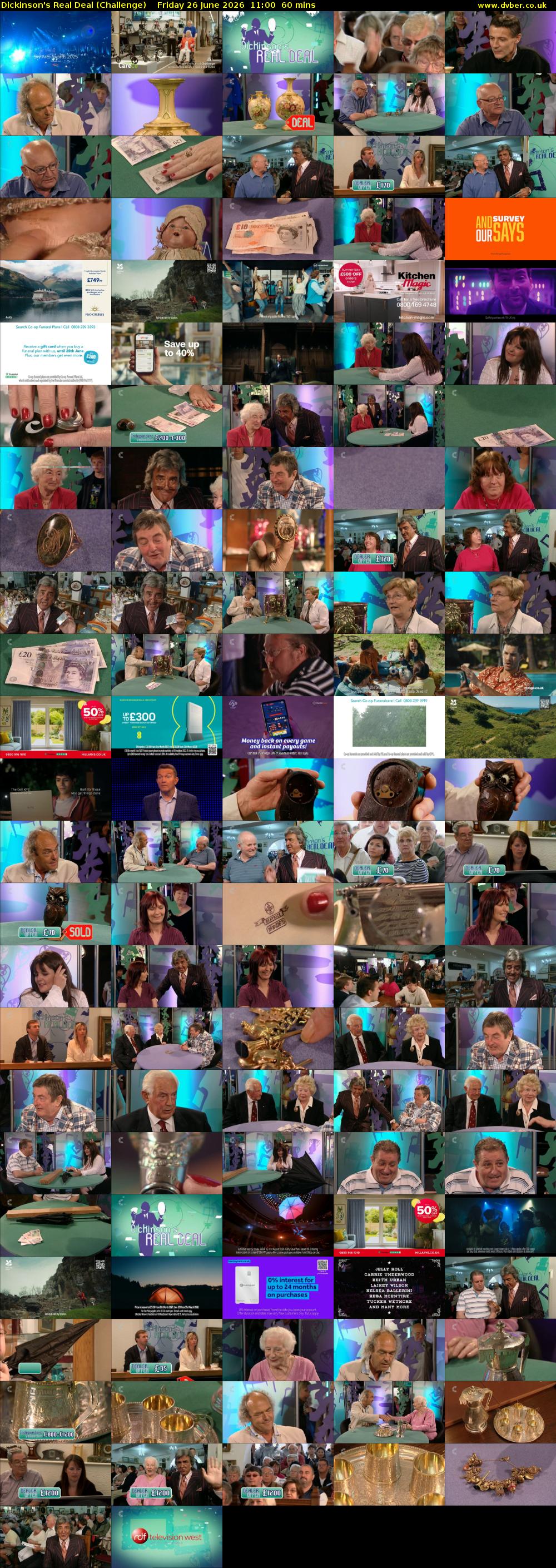 Dickinson's Real Deal (Challenge) Friday 26 June 2026 11:00 - 12:00