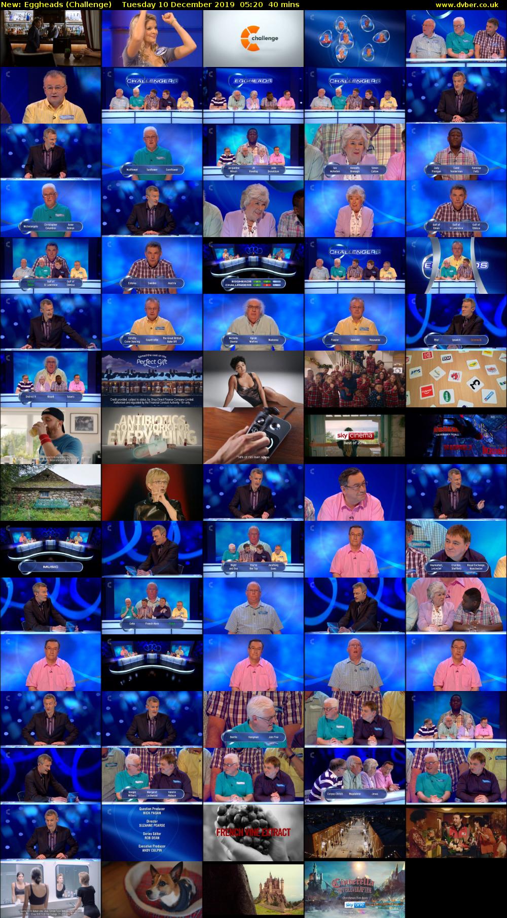 Eggheads (Challenge) Tuesday 10 December 2019 05:20 - 06:00