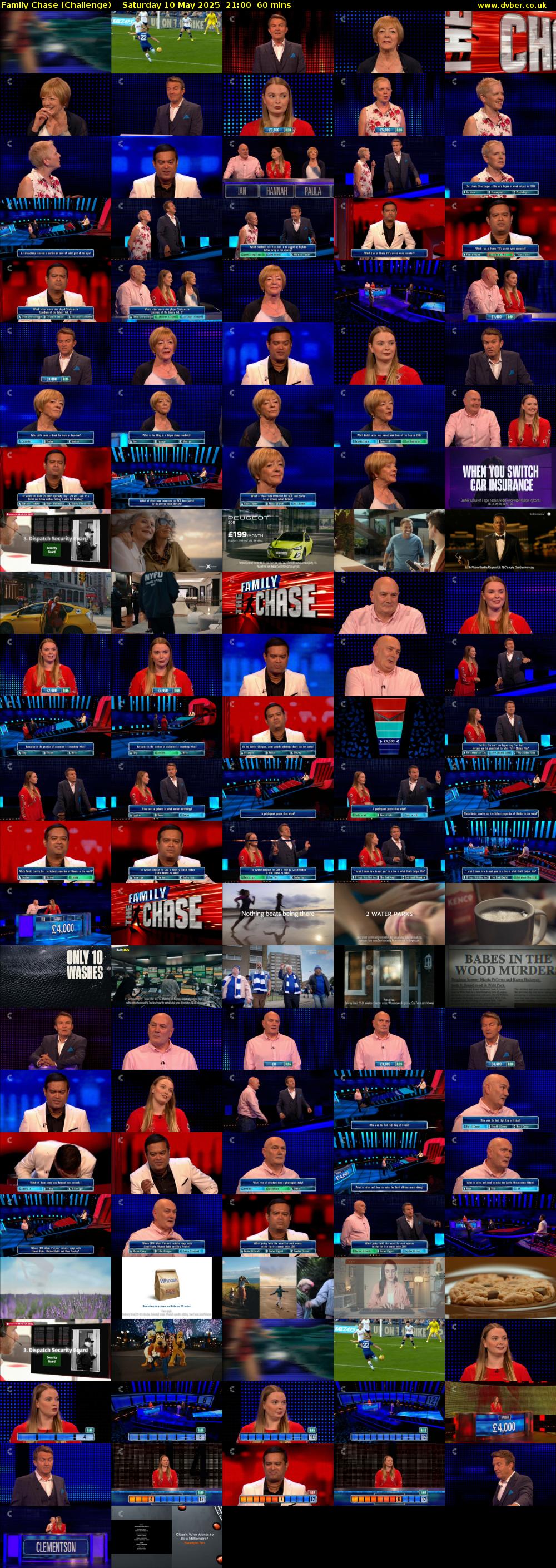 Family Chase (Challenge) Saturday 10 May 2025 21:00 - 22:00