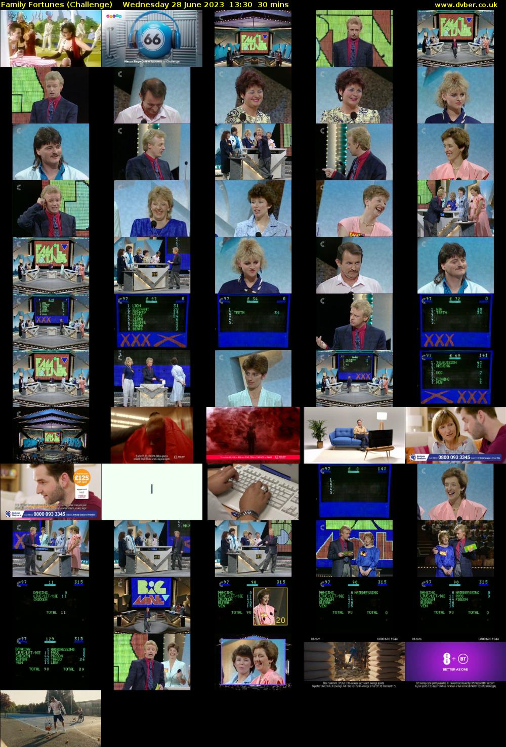 Family Fortunes (Challenge) Wednesday 28 June 2023 13:30 - 14:00