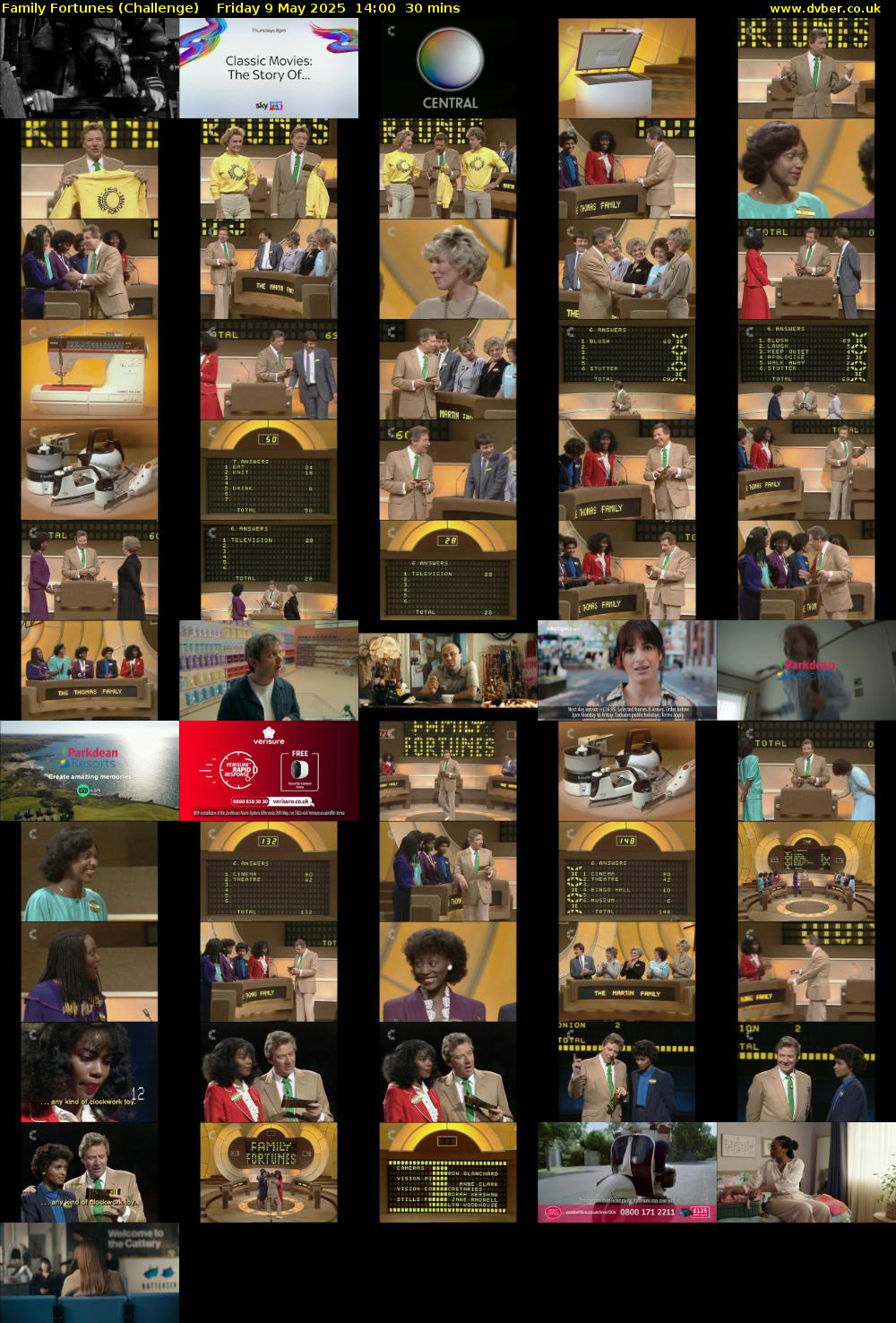 Family Fortunes (Challenge) Friday 9 May 2025 14:00 - 14:30