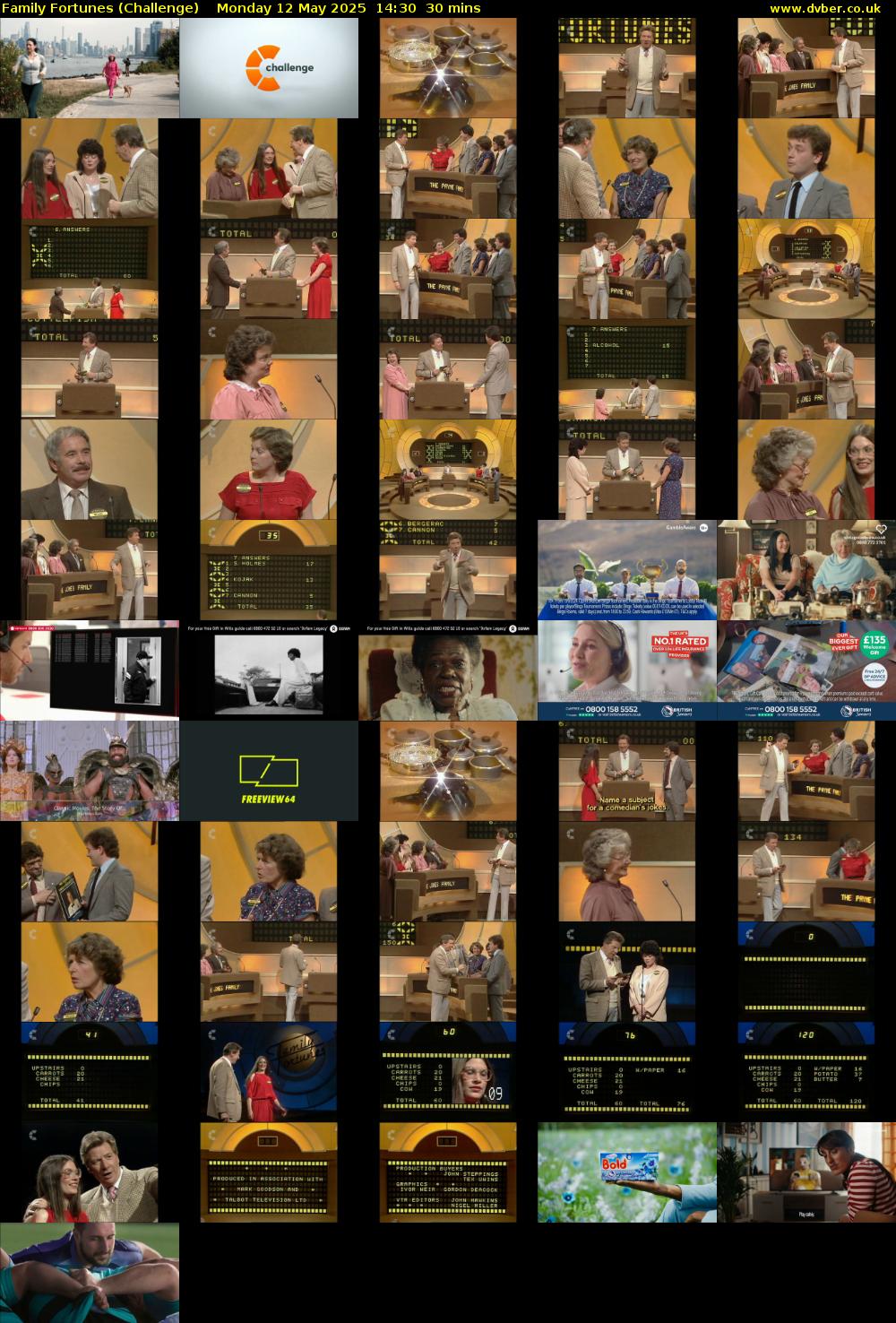 Family Fortunes (Challenge) Monday 12 May 2025 14:30 - 15:00