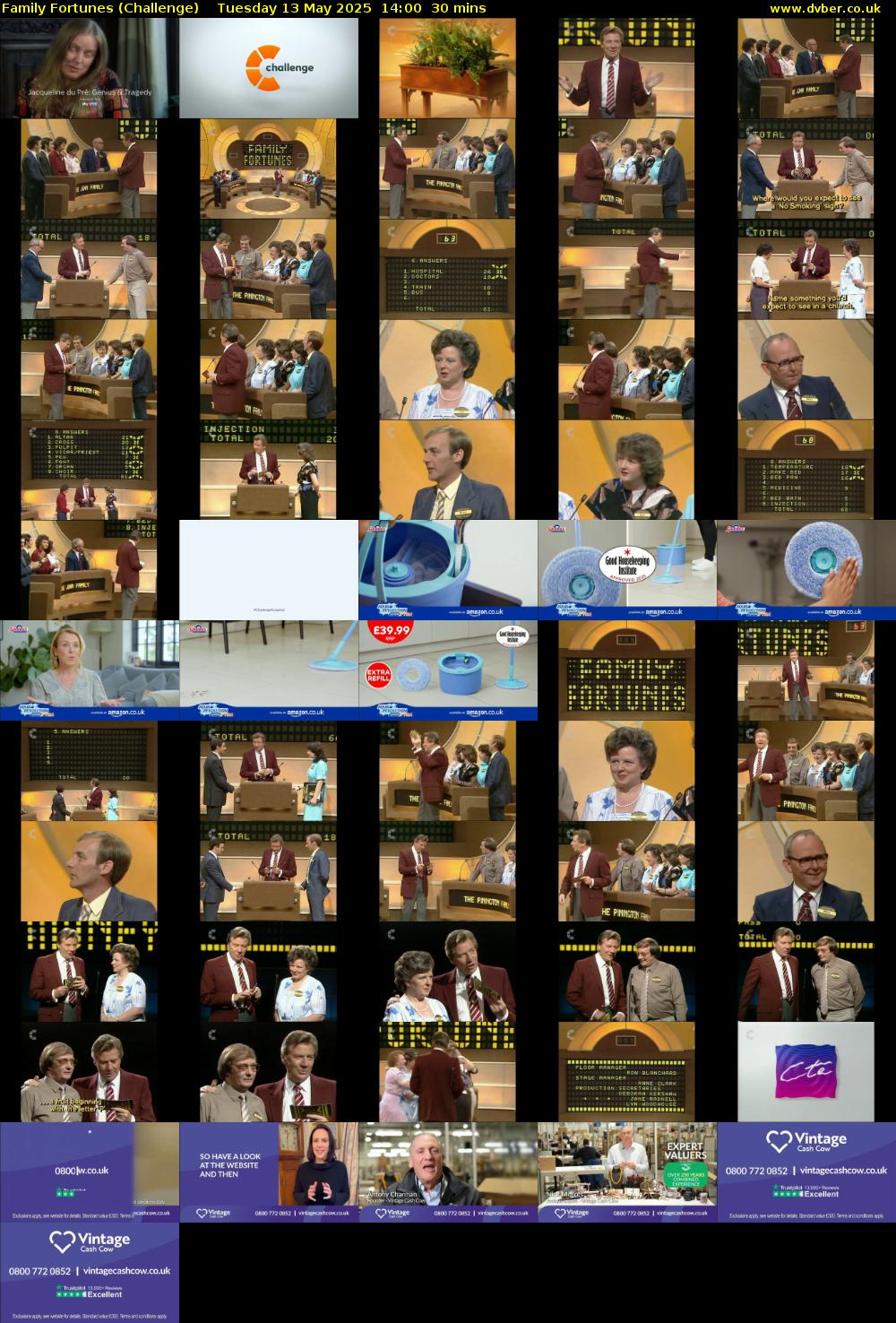 Family Fortunes (Challenge) Tuesday 13 May 2025 14:00 - 14:30