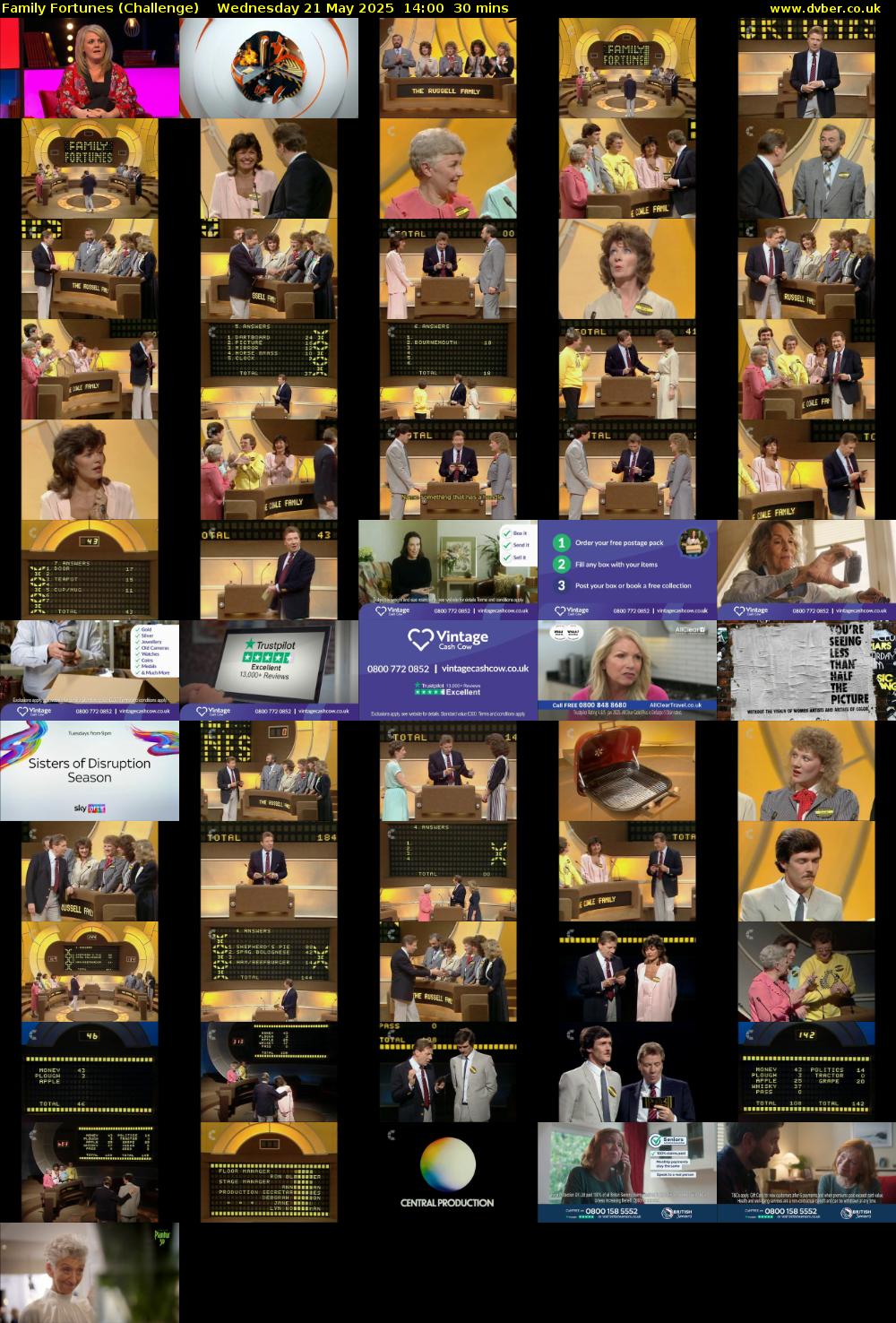 Family Fortunes (Challenge) Wednesday 21 May 2025 14:00 - 14:30