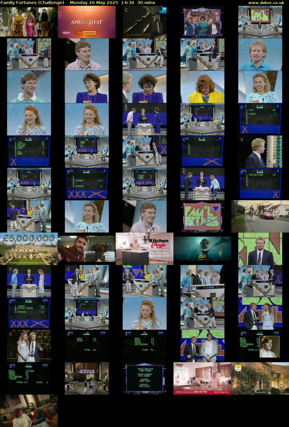 Family Fortunes (Challenge) Monday 26 May 2025 14:30 - 15:00