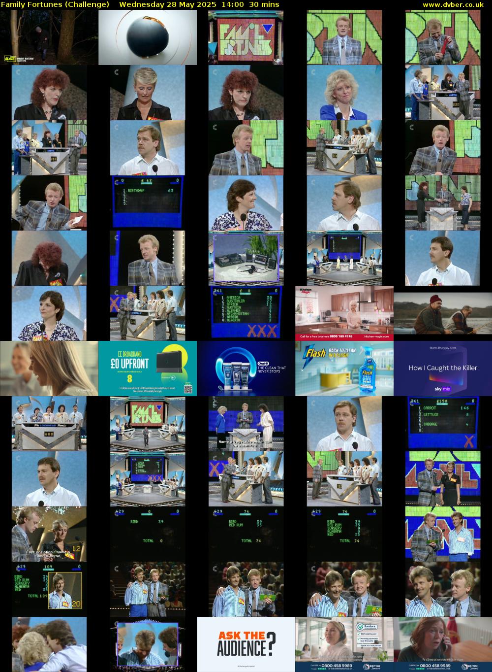 Family Fortunes (Challenge) Wednesday 28 May 2025 14:00 - 14:30