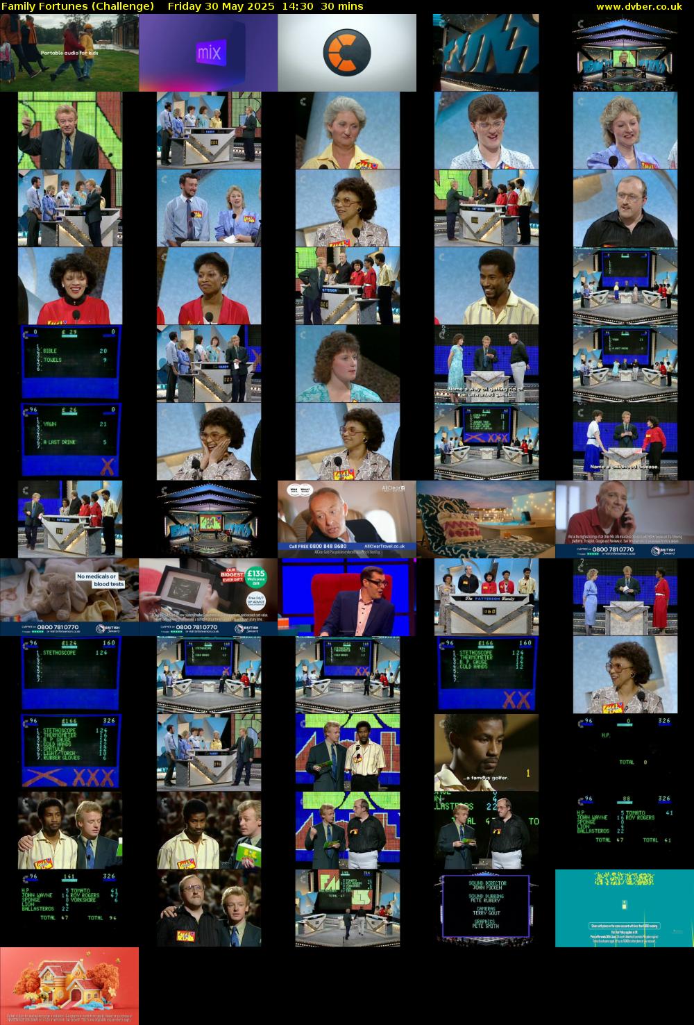 Family Fortunes (Challenge) Friday 30 May 2025 14:30 - 15:00
